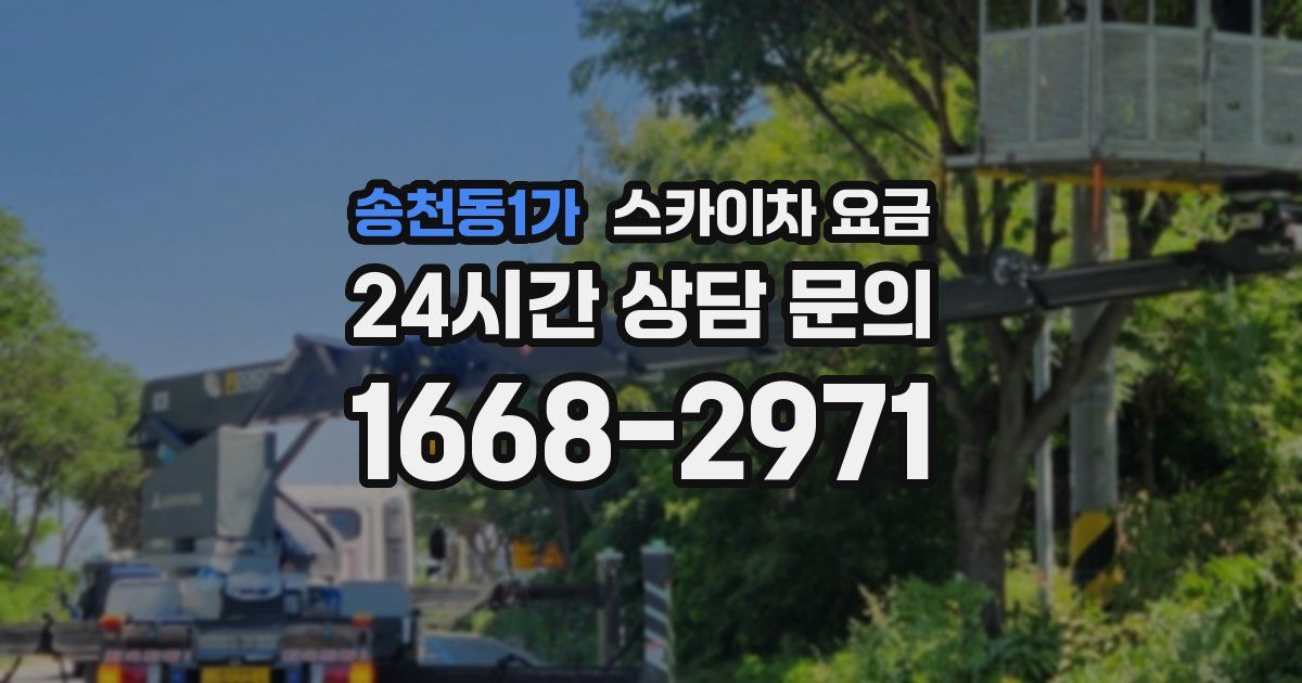 송천동1가 스카이차 요금