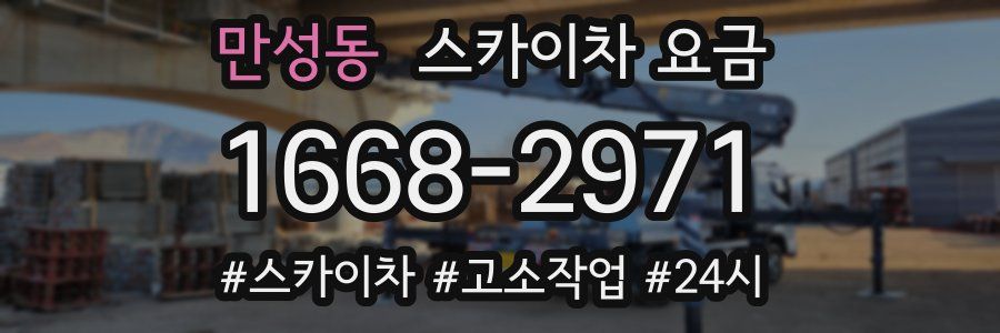 만성동 스카이차 요금
