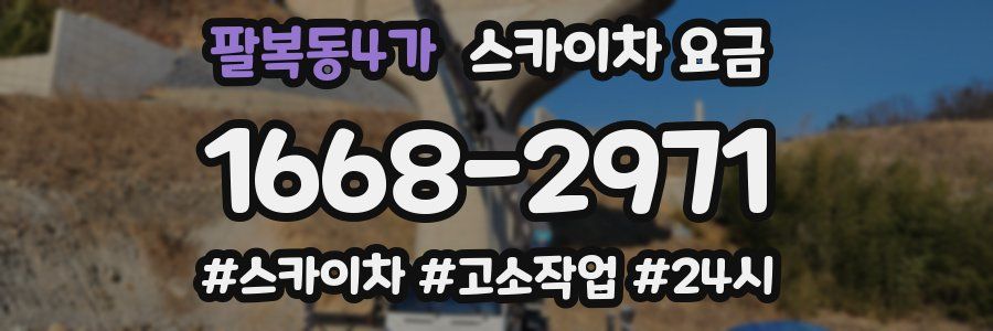 팔복동4가 스카이차 요금