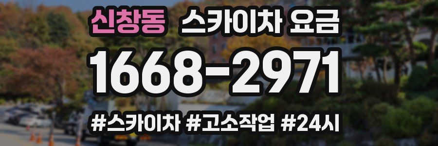 신창동 스카이차 요금
