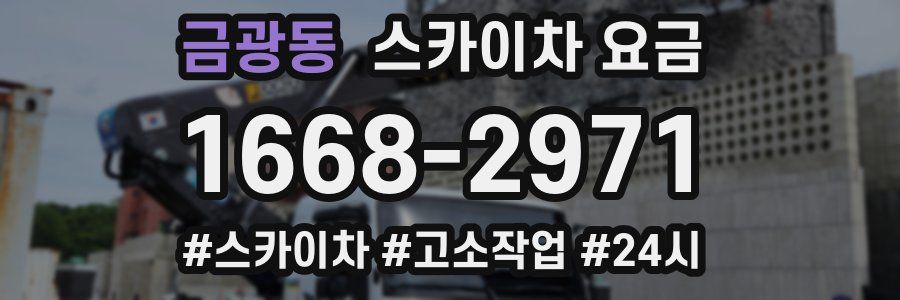 금광동 스카이차 요금