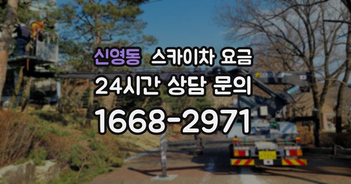 신영동 스카이차 요금