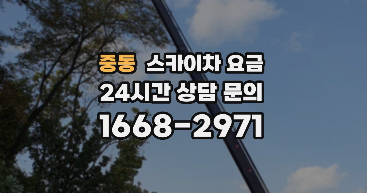 중동 스카이차 요금