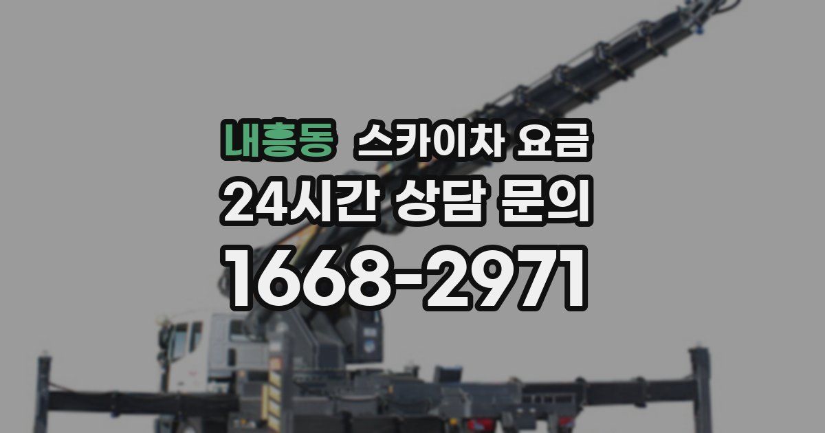 내흥동 스카이차 요금