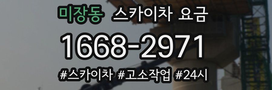 미장동 스카이차 요금