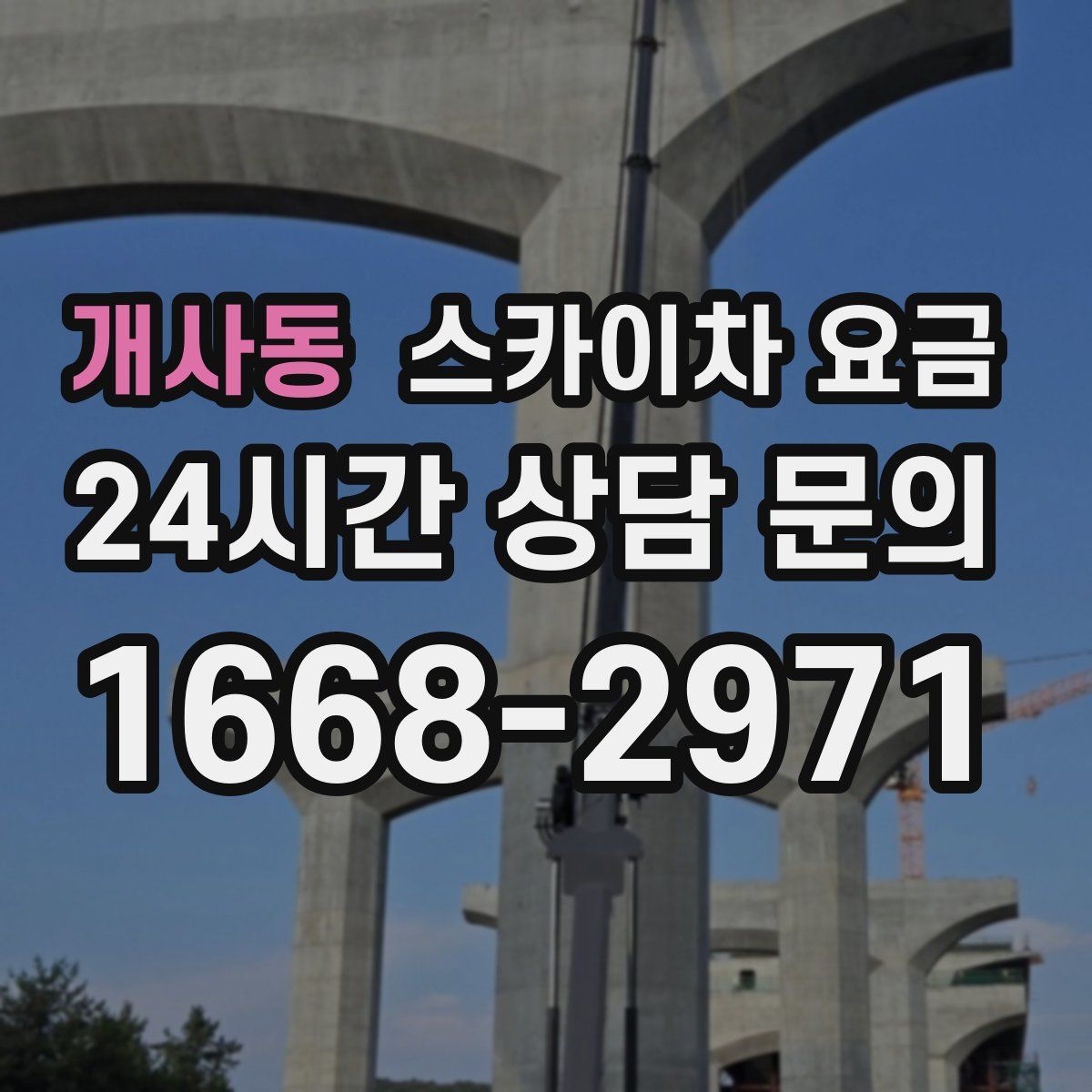 개사동 스카이차 요금