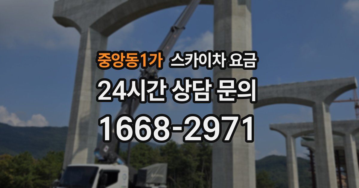 중앙동1가 스카이차 요금