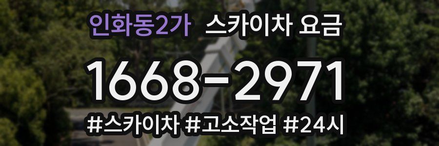 인화동2가 스카이차 요금
