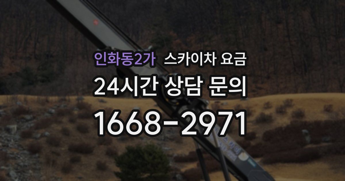 인화동2가 스카이차 요금