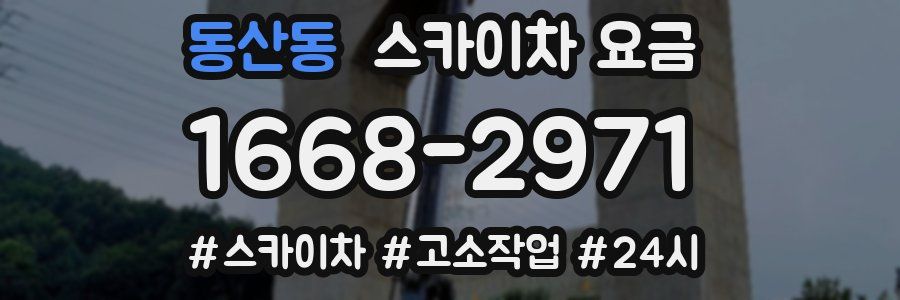 동산동 스카이차 요금
