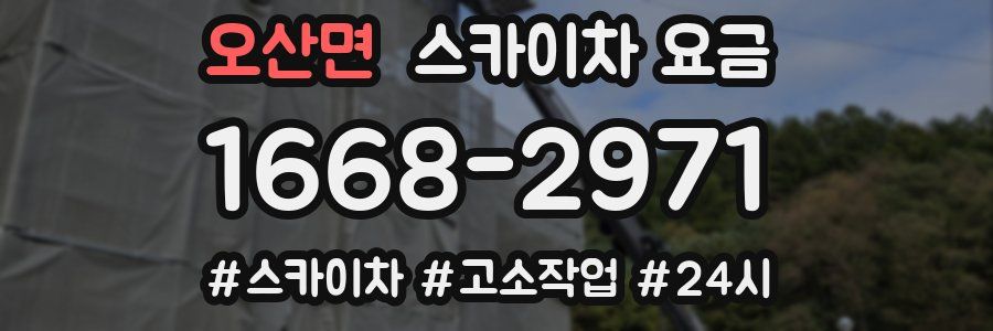 오산면 스카이차 요금