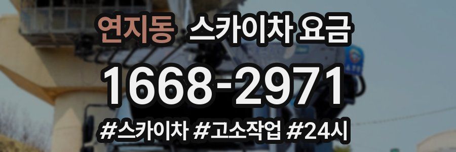 연지동 스카이차 요금