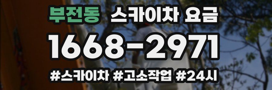부전동 스카이차 요금