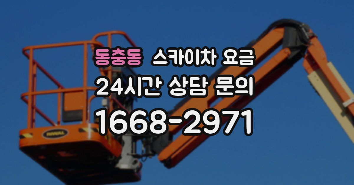 동충동 스카이차 요금