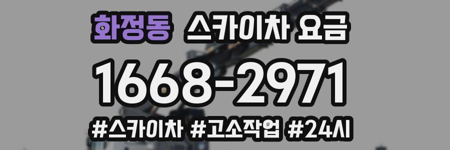 화정동 스카이차 요금