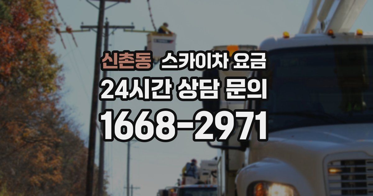 신촌동 스카이차 요금