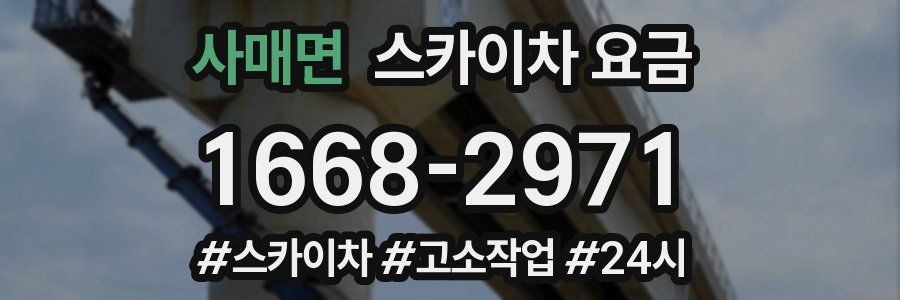 사매면 스카이차 요금