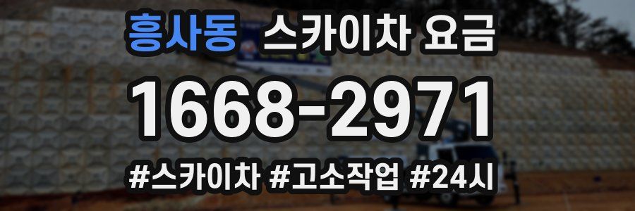 흥사동 스카이차 요금