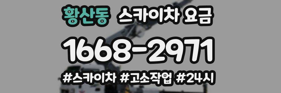 황산동 스카이차 요금