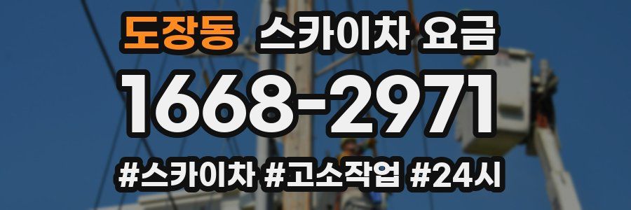 도장동 스카이차 요금