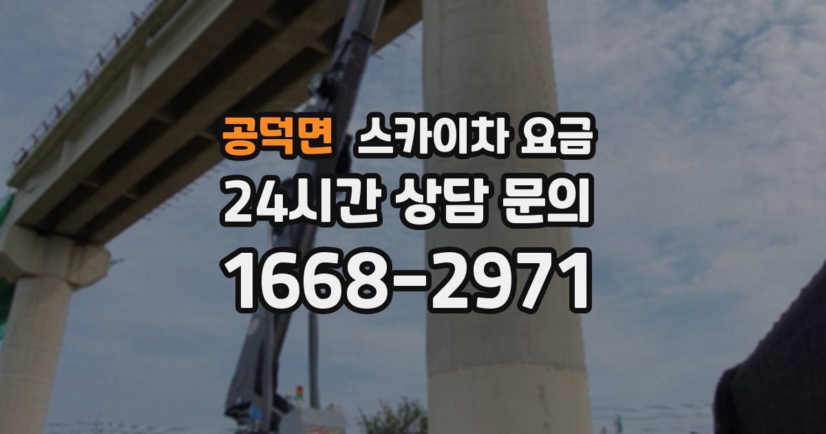 공덕면 스카이차 요금