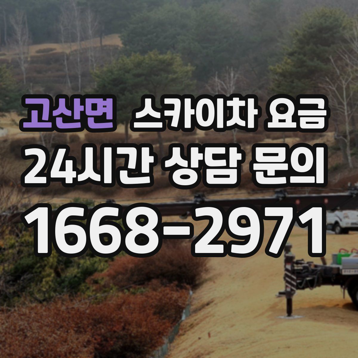 고산면 스카이차 요금