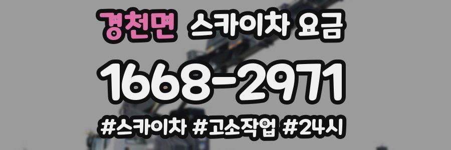 경천면 스카이차 요금