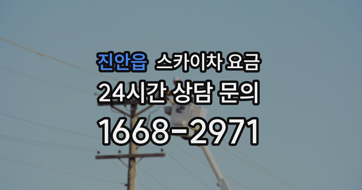 진안읍 스카이차 요금