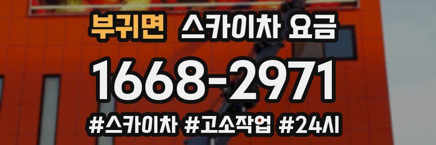 부귀면 스카이차 요금