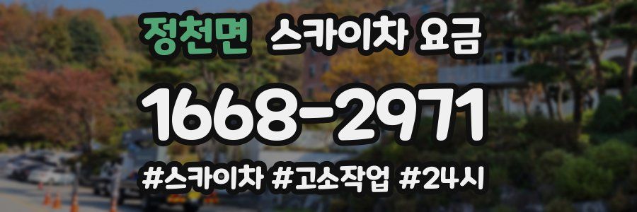 정천면 스카이차 요금