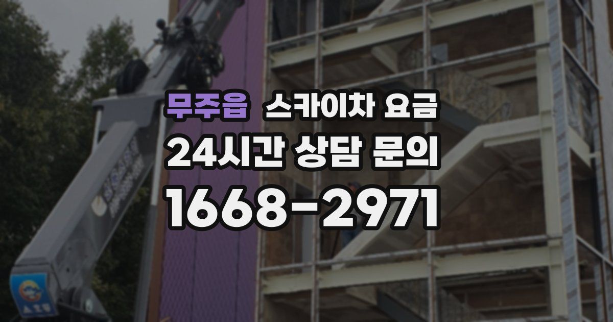 무주읍 스카이차 요금