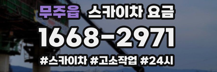 무주읍 스카이차 요금