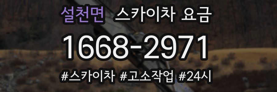 설천면 스카이차 요금