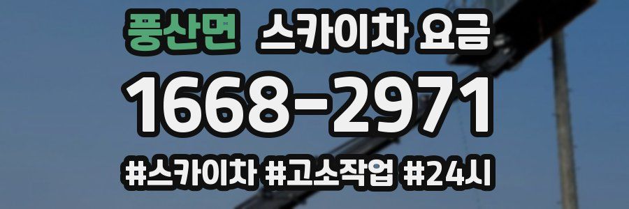 풍산면 스카이차 요금