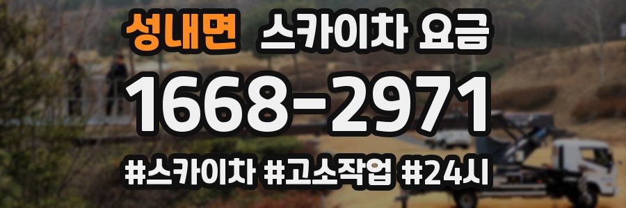 성내면 스카이차 요금