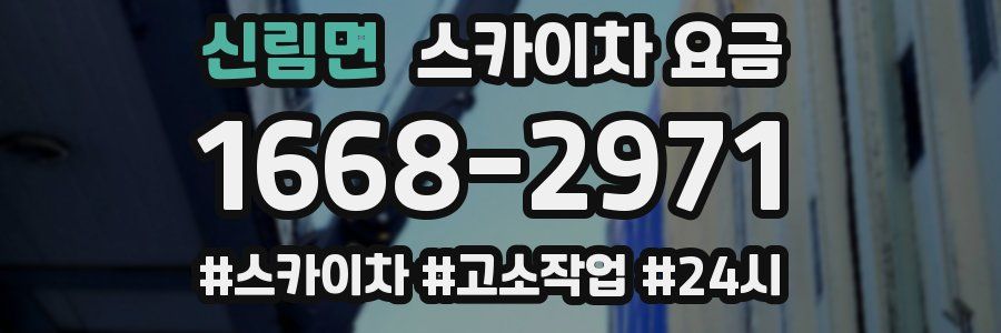 신림면 스카이차 요금