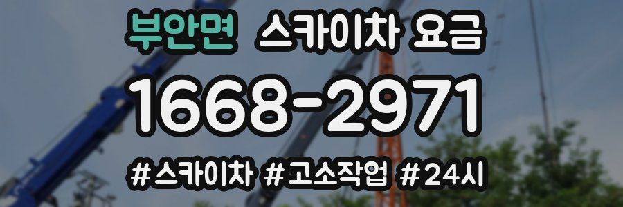 부안면 스카이차 요금