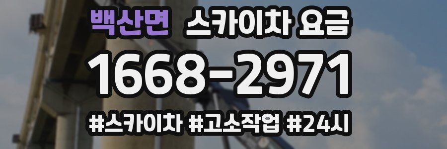 백산면 스카이차 요금