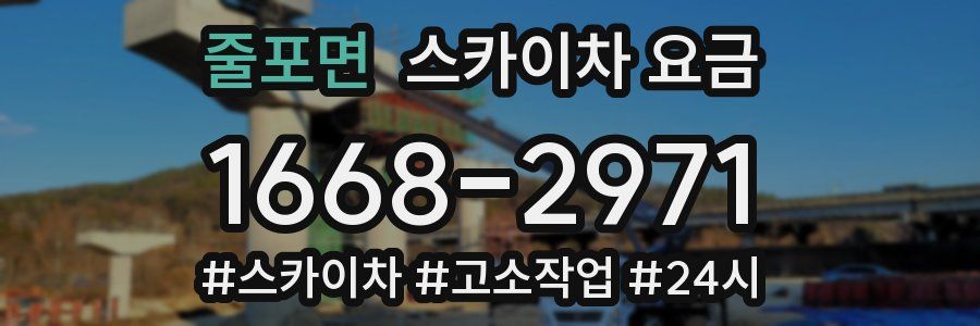 줄포면 스카이차 요금