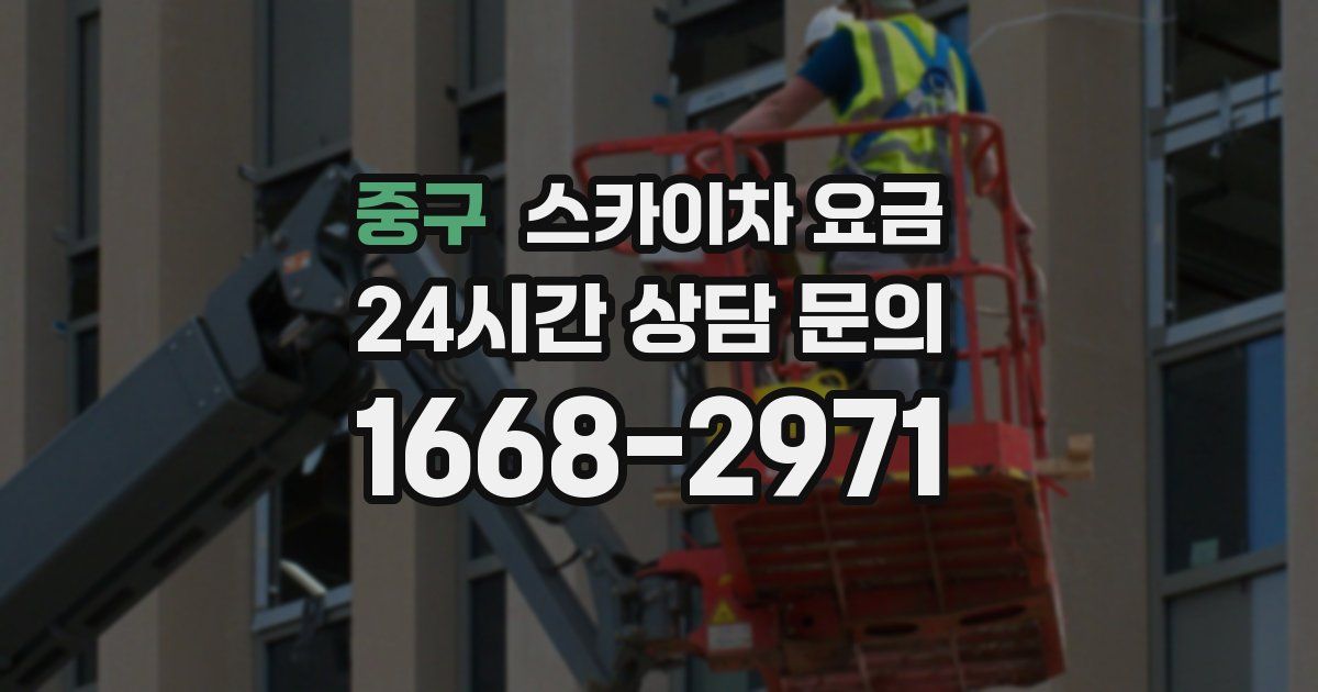 중구 스카이차 요금