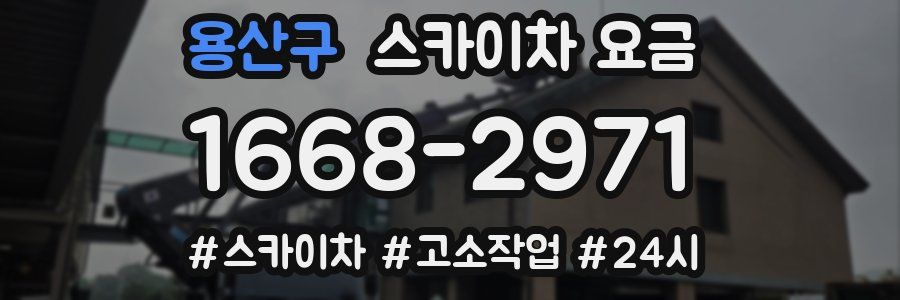 용산구 스카이차 요금