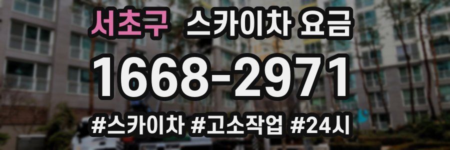 서초구 스카이차 요금
