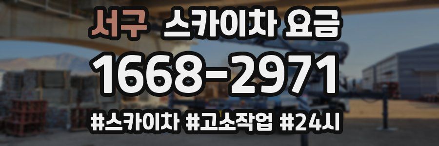 서구 스카이차 요금