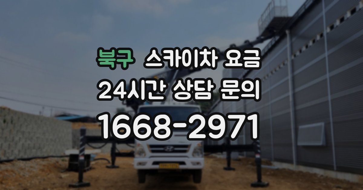 북구 스카이차 요금