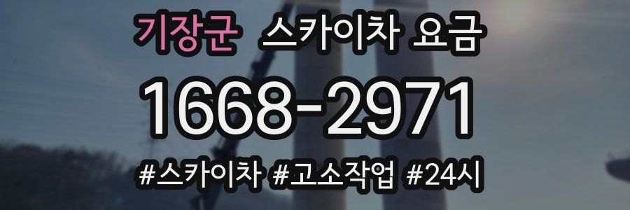 기장군 스카이차 요금