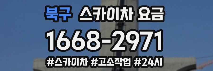 북구 스카이차 요금