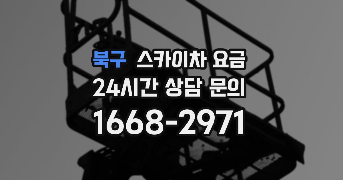 북구 스카이차 요금