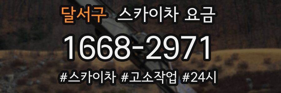 달서구 스카이차 요금