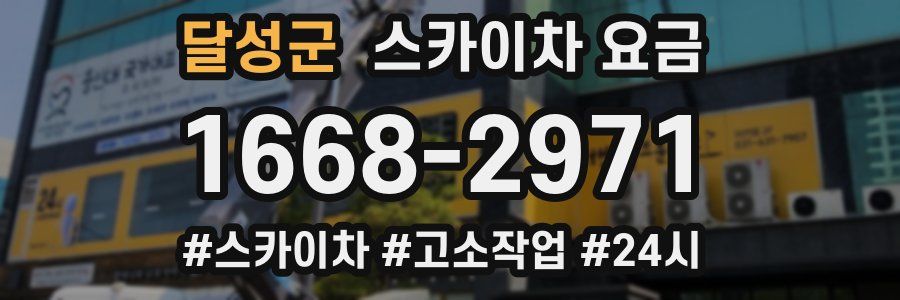 달성군 스카이차 요금