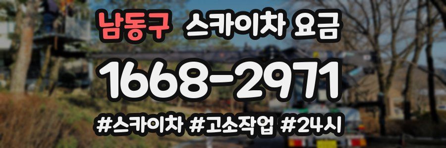 남동구 스카이차 요금
